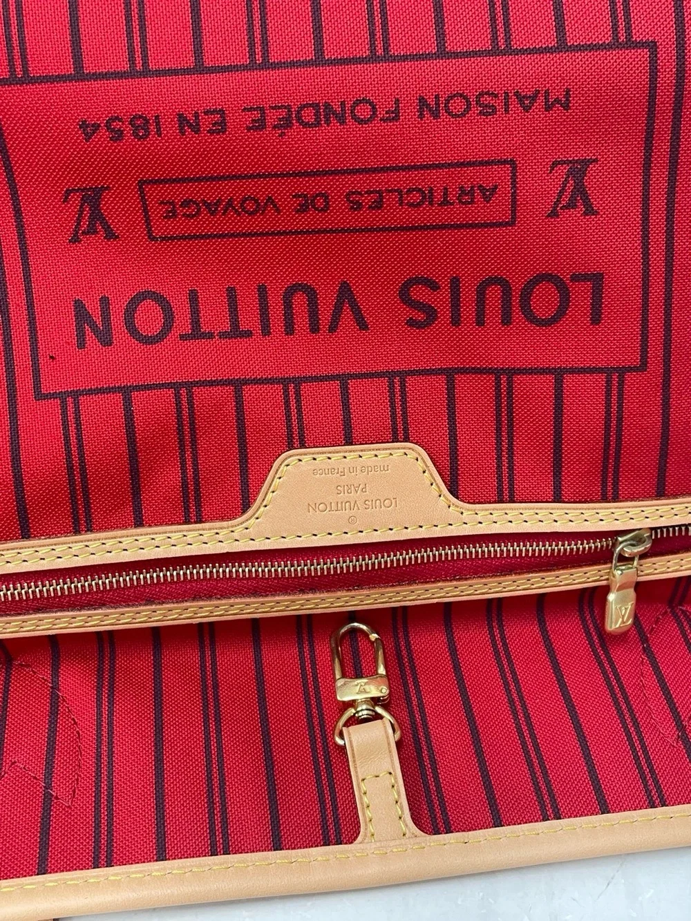 Louis Vuitton Monogram Canvas Brown & Tan Top-Handle Tote